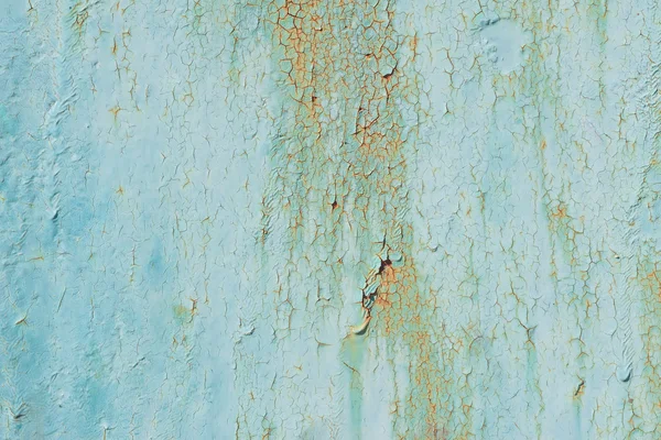 Texture de la vieille peinture écaillée verte — Photo