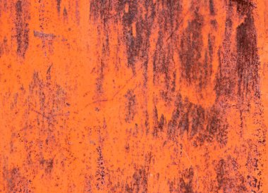soyulması boya ile kırmızı paslı yüzey