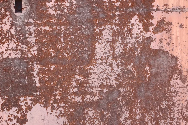 Metal rusty surface with peeling  paint — Stock Photo, Image