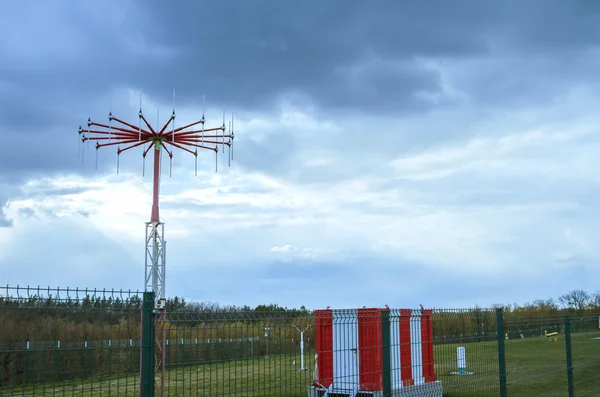 Antenna in private airport — Stock Photo, Image