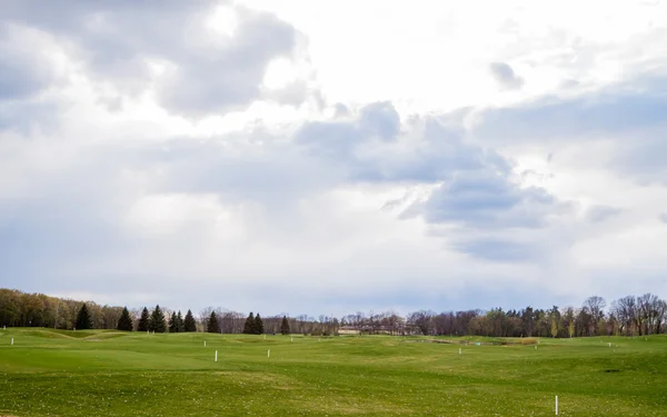 Pole golfowe prywatne — Zdjęcie stockowe