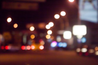 bulanık gece sokak arka plan ile Böke