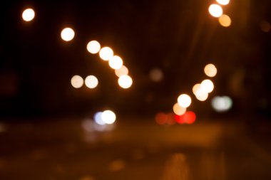 bulanık gece sokak arka plan ile Böke