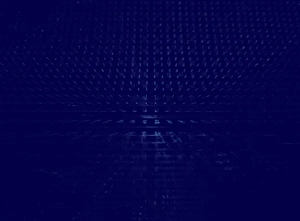Abstrakt fraktal mønster på blå baggrund - Stock-foto