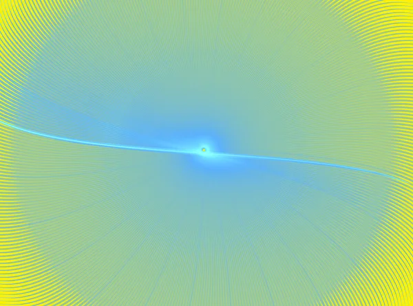 Patrón fractal rotacional abstracto sobre fondo amarillo —  Fotos de Stock