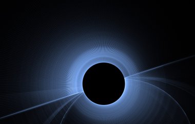 soyut fraktal desen siyah arka plan üzerine