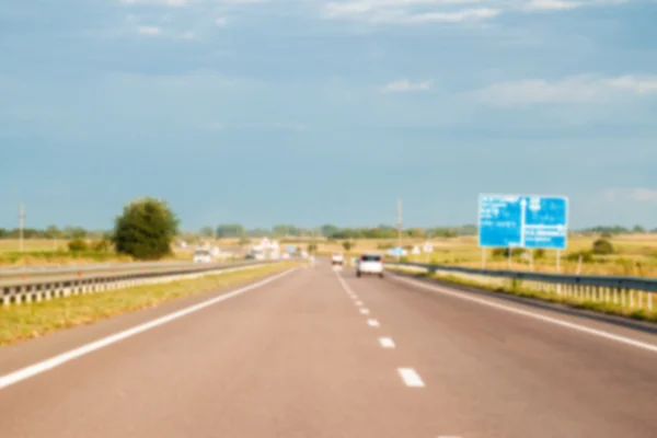Wazig snelwegniewyraźne autostrady — Zdjęcie stockowe