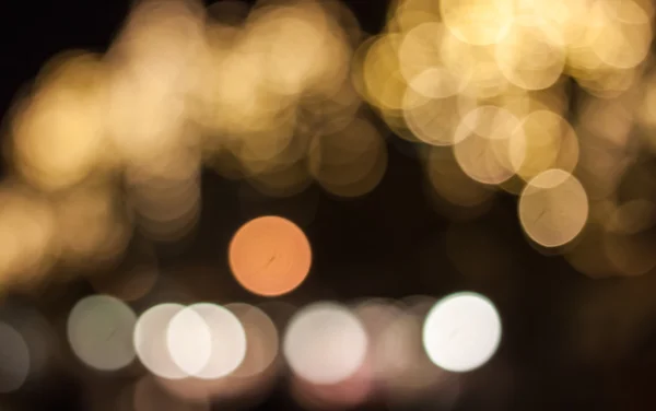 Bokeh of New Year lights in Ljubljana — Stock Photo, Image