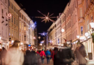 Ljubljana bulanık Noel çelenk