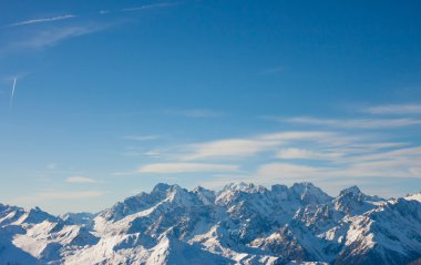 Alpler Dağı kış manzarası