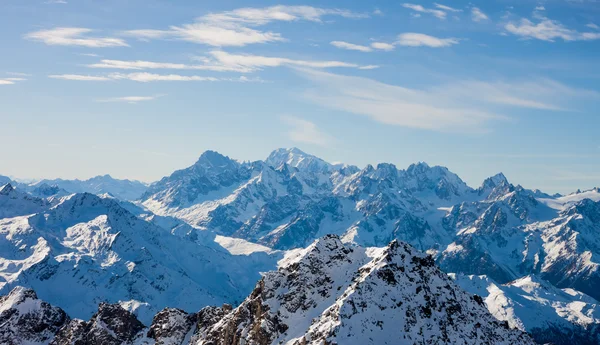 Alpes montaña invierno paisaje — Foto de Stock