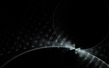 soyut fraktal desen siyah arka plan üzerine