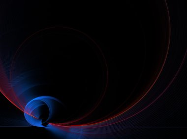 soyut fraktal desen siyah arka plan üzerine