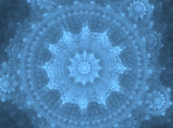 Padrão fractal abstrato em fundo preto — Fotografia de Stock
