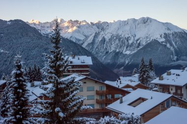 Sabah dağ kış Köyü