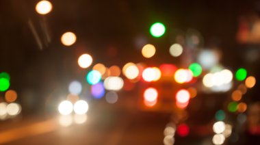 Şehir gece arka plan ile Böke