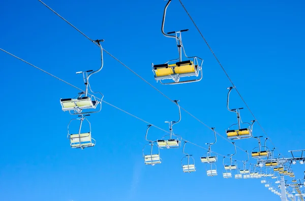 Chair ski lift — Stock Photo, Image