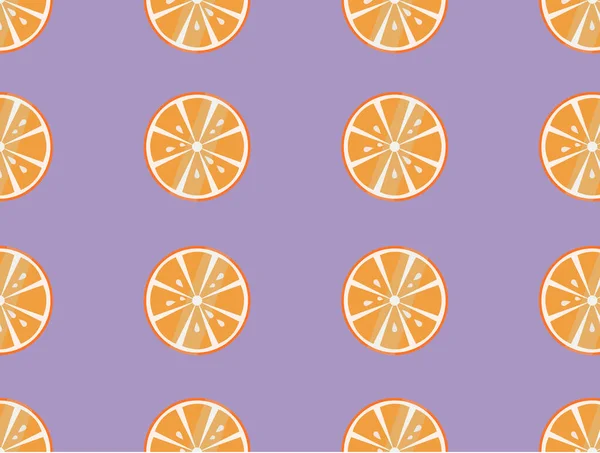 Patrón Naranja Cortado Sobre Fondo Azul — Vector de stock