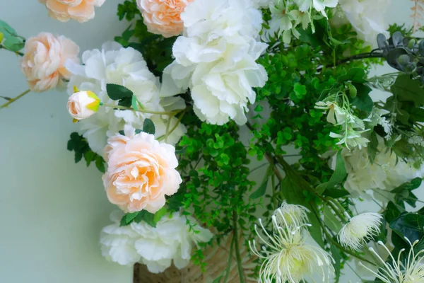 Fleurs Blanches Pour Décoration Lors Événement — Photo