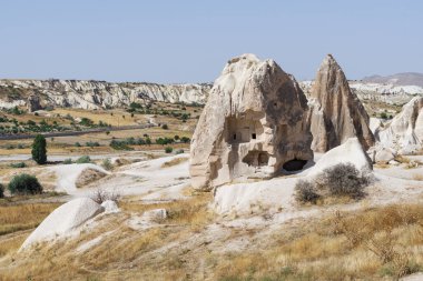 Kapadokya 'daki Kırmızı ve Gül Vadisi, Goreme ulusal parkı, Türkiye