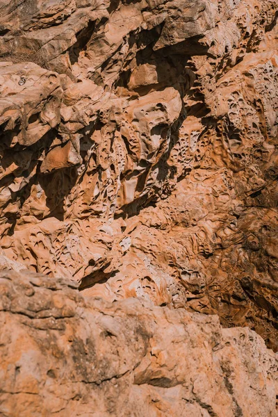 Yukarıdan Gelen Kaya Dalgalarla Deniz Manzarası Kırım — Stok fotoğraf