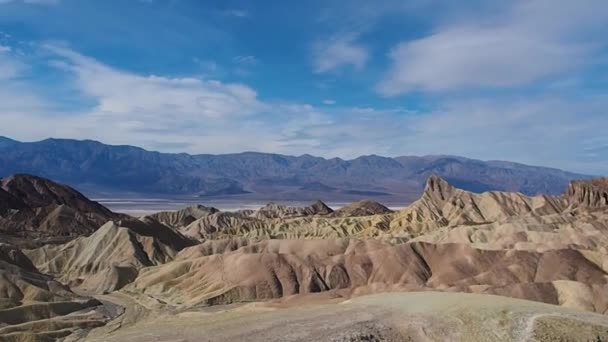 Zabriskie Point Panorama Death Valley Verenigde Staten — Stockvideo