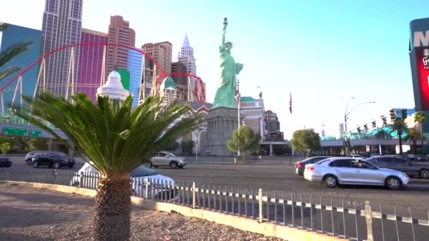 Vídeo Daytime Las Vegas Panorama Rua Mais Famosa Cidade Com — Vídeo de Stock