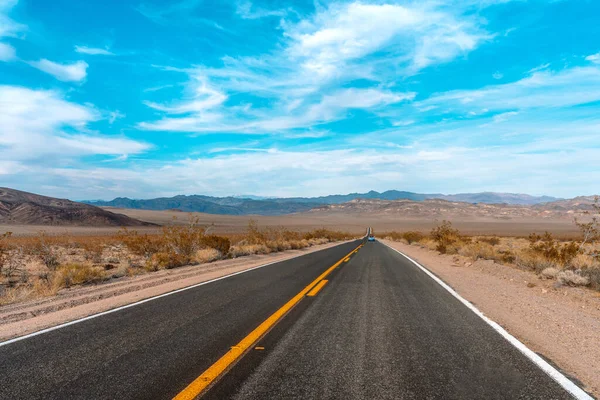 Scenic Empty Road Death Valley Ηπα — Φωτογραφία Αρχείου