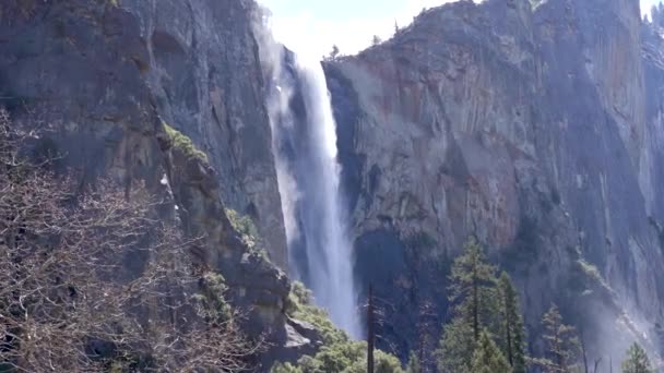 Video Vodopád Yosemitském Národním Parku Usa — Stock video