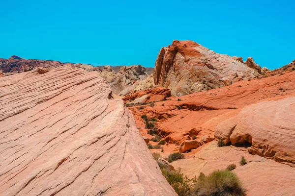 Valley Fire National Park Nevada Orange Amazing Landscape Stones Different — Stock Photo, Image