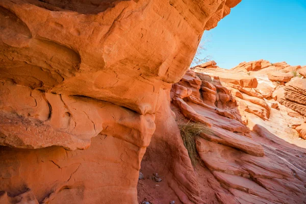 Valley Fire National Park Nevada Orange Amazing Landscape Stones Different — Stock Photo, Image