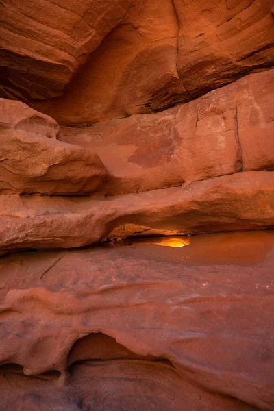 Национальный Парк Долина Огня Неваде Оранжевый Пейзаж Камни Разных Пород — стоковое фото