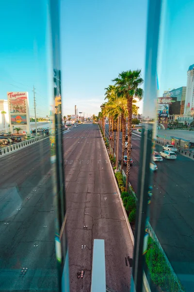 Beroemde Las Vegas Hotels Prachtig Straatpanorama Las Vegas Verenigde Staten — Stockfoto