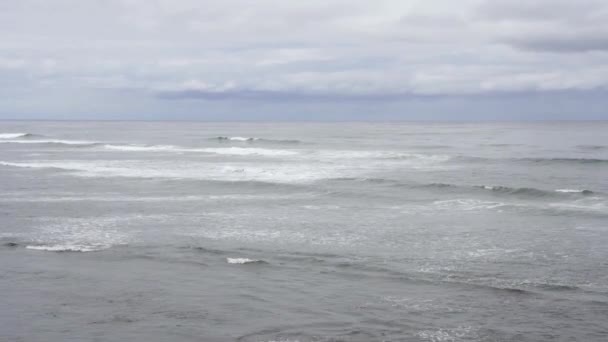 Video Choppy Vlny Oceánu Pobřeží Kalifornie — Stock video
