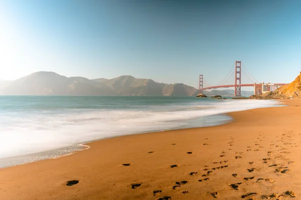 Міст Золоті Ворота Пляж Сан Франциско — стокове фото