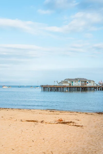 Hermoso Muelle Paisaje Oceánico Santa Barbara California — Foto de Stock