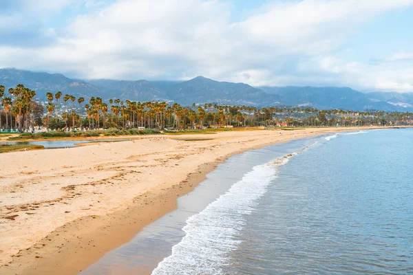 Palmer Stranden Fotograferade Från Pir Santa Barbara Kalifornien — Stockfoto