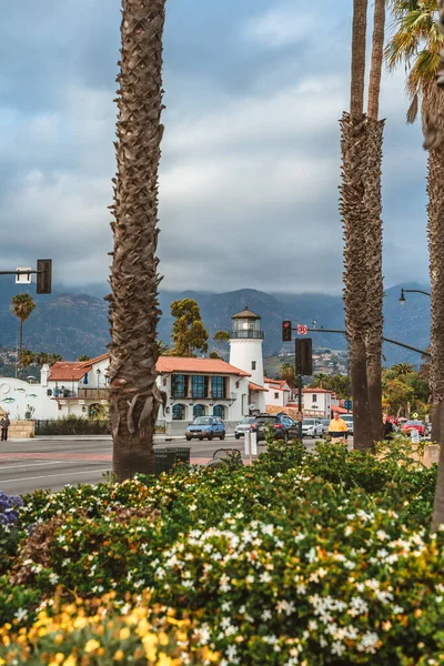 Calle Santa Bárbara Cerca Del Paseo Marítimo Santa Barbara Estados — Foto de Stock