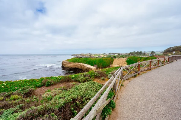 加州圣克鲁斯风景如画的海岸 太平洋自然风光秀丽 — 图库照片