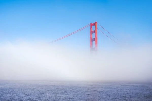 Ponte Golden Gate Nevoeiro Foto Tirada Aterro São Francisco — Fotografia de Stock