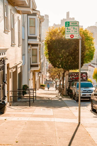 Picturesque Street San Francisco Beautiful Architecture Victorian Houses San Francisco — Stock Photo, Image