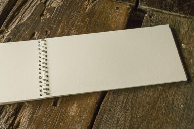 Vintage boş açık defter