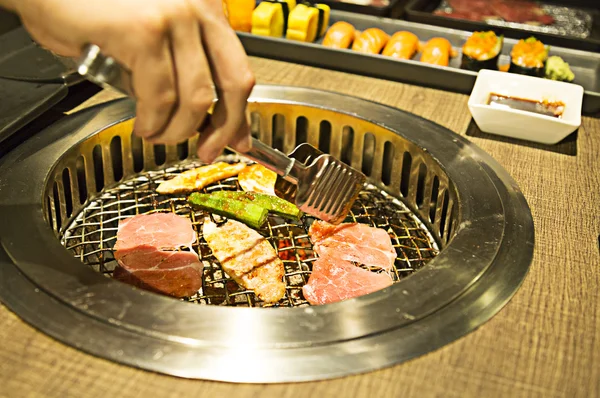 Yakiniku buffet that Japanese style barbecue — Stock Photo, Image