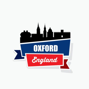 Oxford İngiltere'de şerit afiş