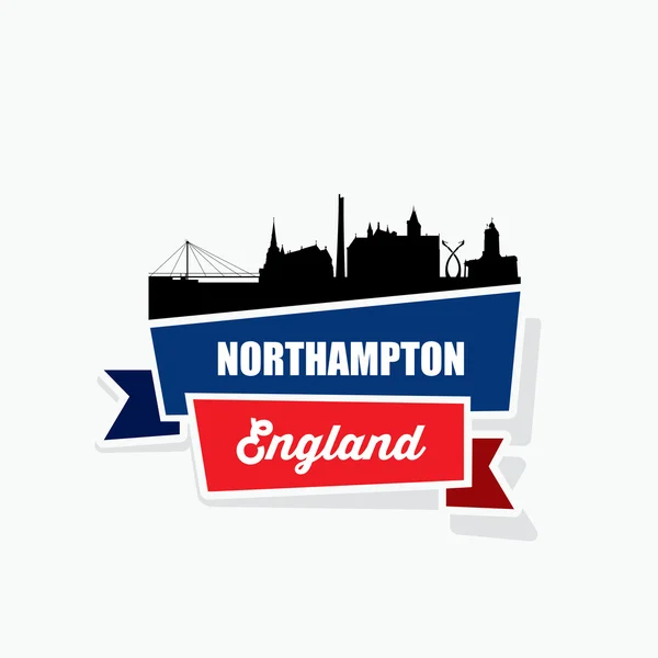 Bannière de ruban Northampton — Image vectorielle