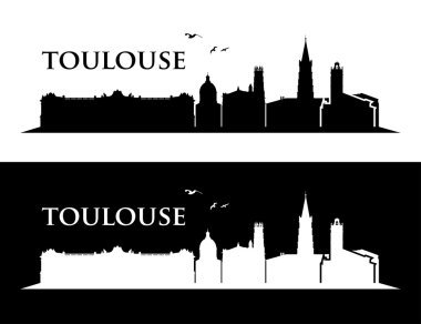 Toulouse silüetini seti 