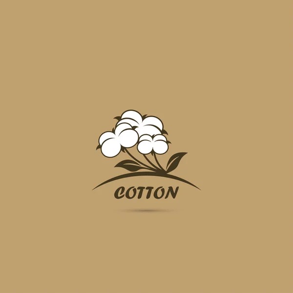 Cotton flower symbol — Stock Vector