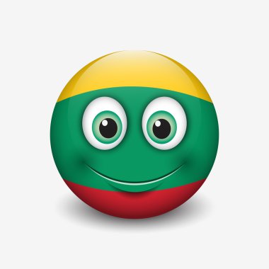 Litvanya bayrağı gülen 