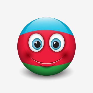 Azerbaycan bayrağı gülen 