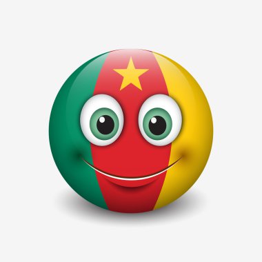 Kamerunlu bayrak gülen 